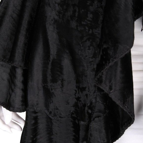 DENNIS BASSO Vintage Russian Broadtail Fur Coat - Picture 9 of 12